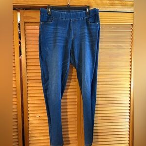 JVINI Women’s Blue DENIM Distressed Jeggings